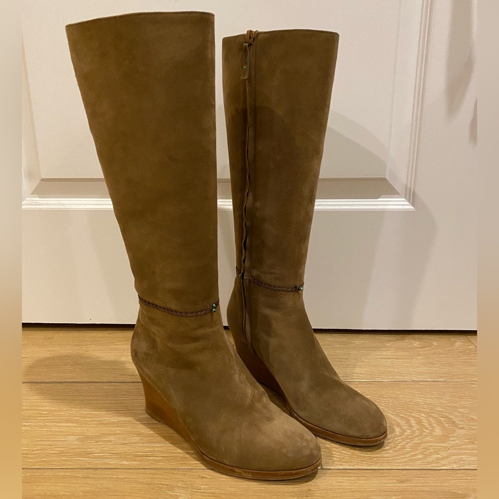 Fatte a Mano Italian Leather Tan Suede Boots